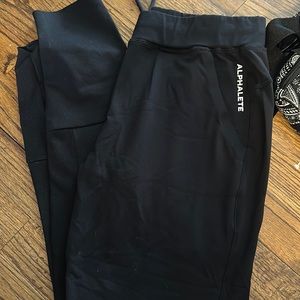 Alphalete black joggers